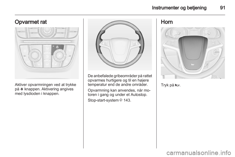 OPEL ASTRA J HB5 & ST 2012  Instruktionsbog (in Danish) 