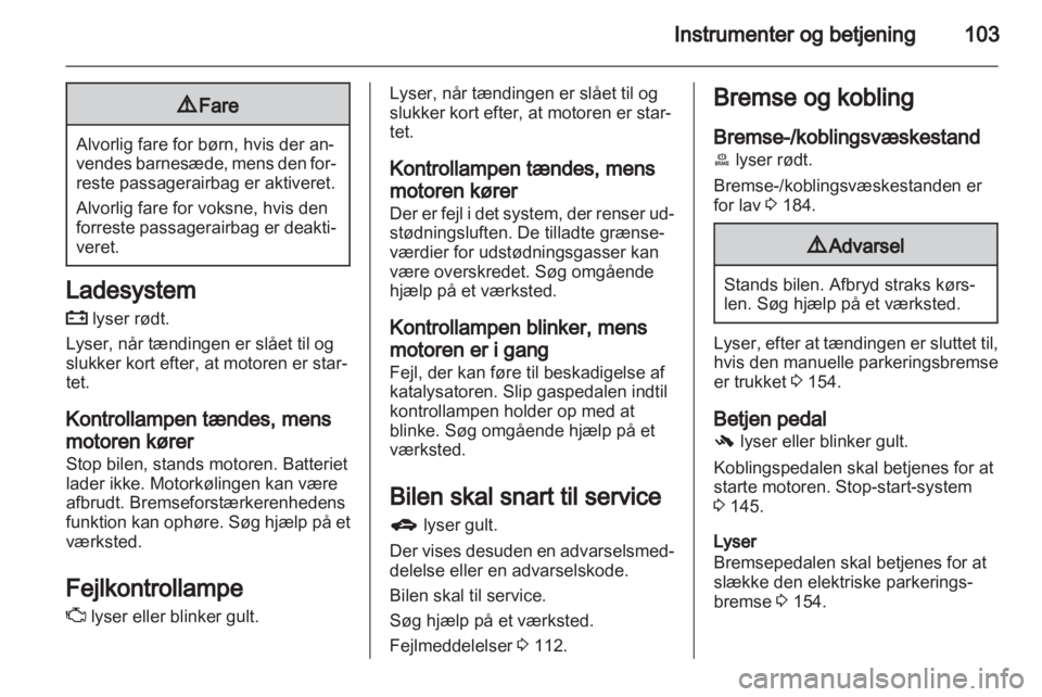 OPEL ASTRA J HB5 & ST 2012.5  Instruktionsbog (in Danish) 