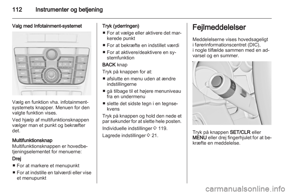 OPEL ASTRA J HB5 & ST 2012.5  Instruktionsbog (in Danish) 