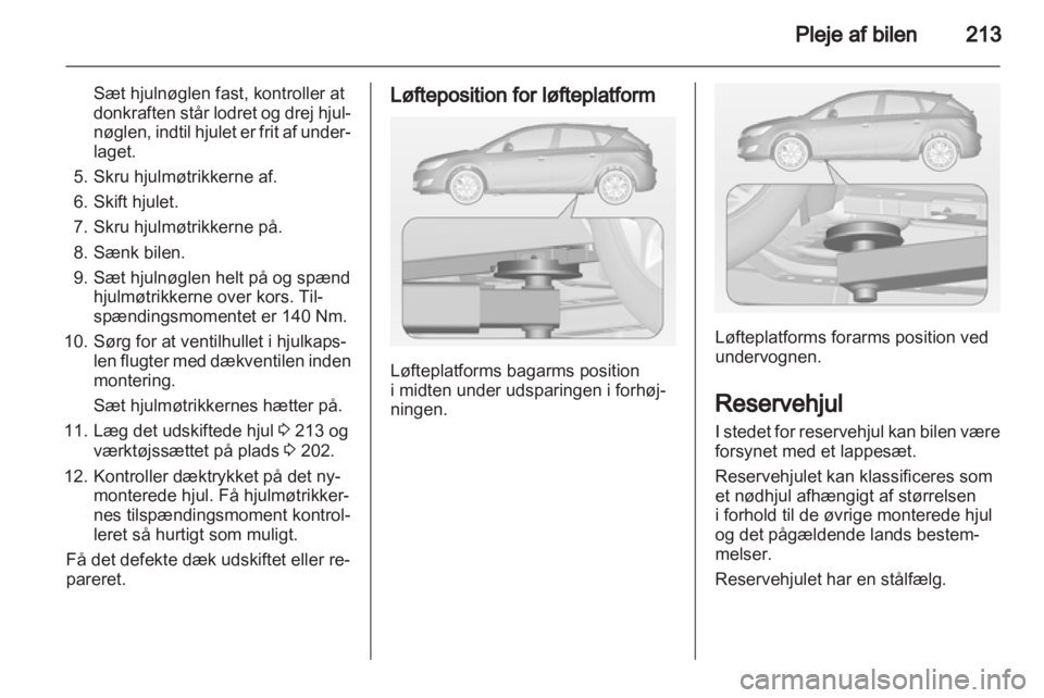 OPEL ASTRA J HB5 & ST 2012.5  Instruktionsbog (in Danish) 
