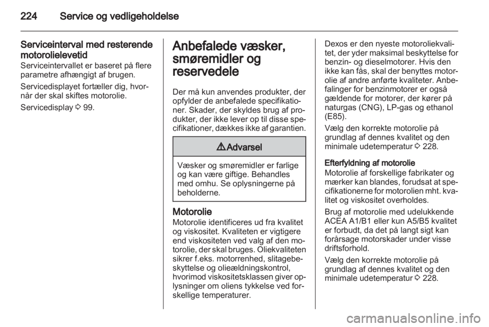 OPEL ASTRA J HB5 & ST 2012.5  Instruktionsbog (in Danish) 