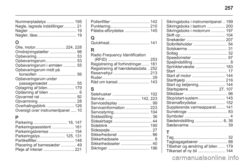 OPEL ASTRA J HB5 & ST 2012.5  Instruktionsbog (in Danish) 