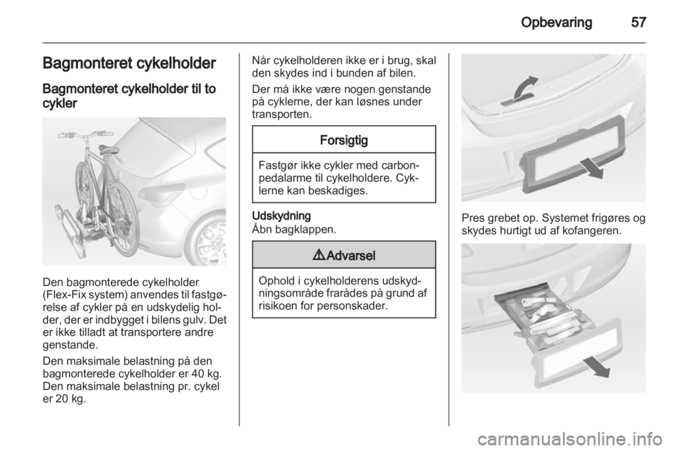 OPEL ASTRA J HB5 & ST 2012.5  Instruktionsbog (in Danish) 