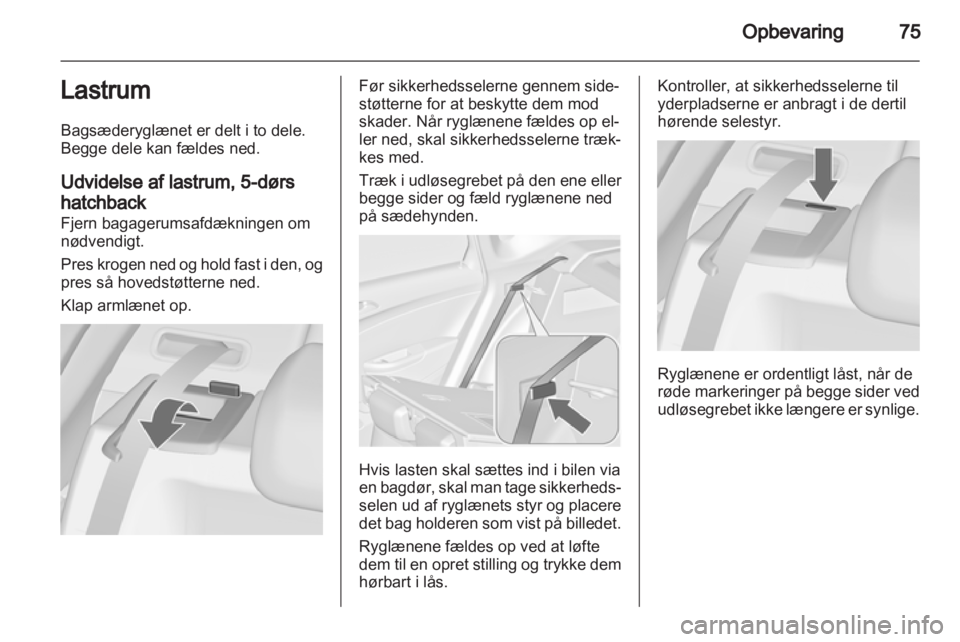 OPEL ASTRA J HB5 & ST 2012.5  Instruktionsbog (in Danish) 