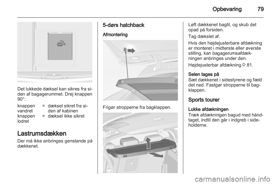 OPEL ASTRA J HB5 & ST 2012.5  Instruktionsbog (in Danish) 