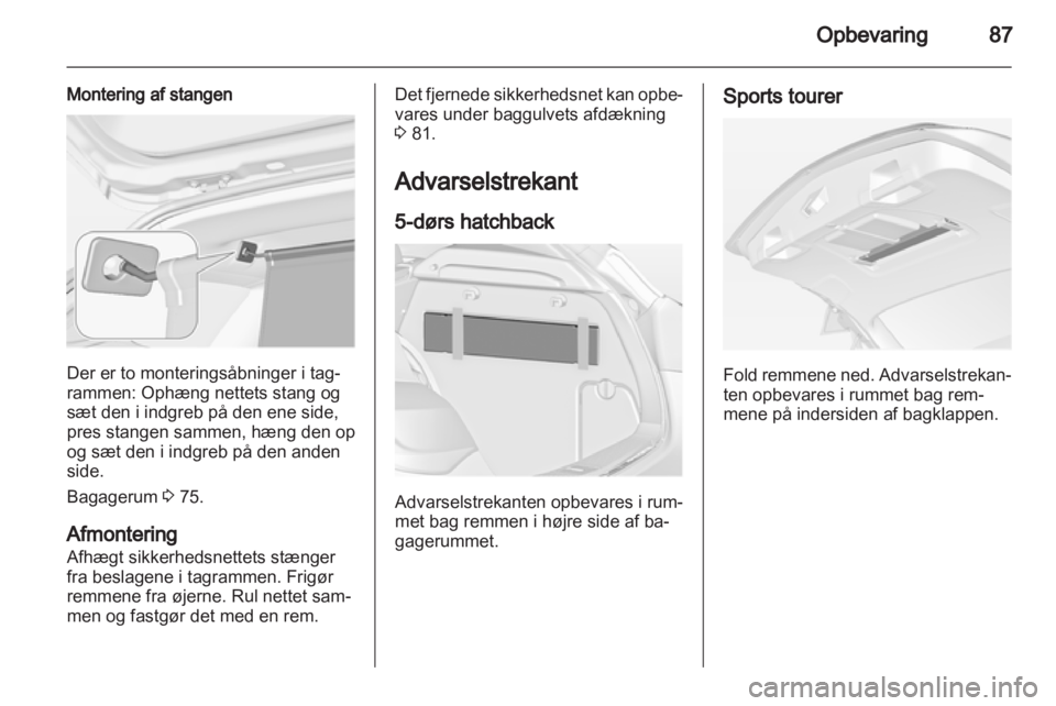 OPEL ASTRA J HB5 & ST 2012.5  Instruktionsbog (in Danish) 