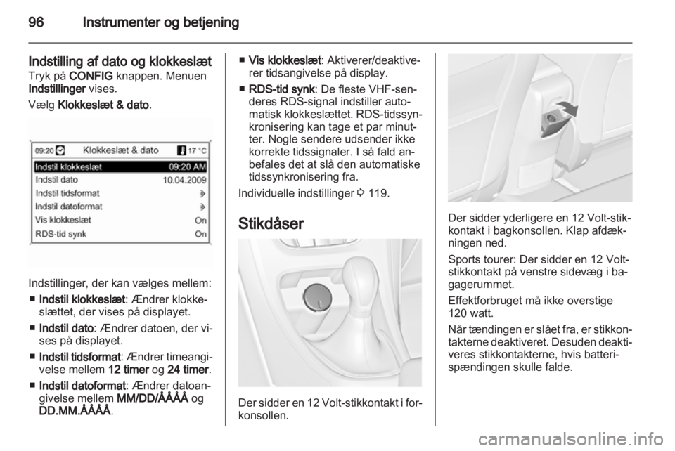 OPEL ASTRA J HB5 & ST 2012.5  Instruktionsbog (in Danish) 