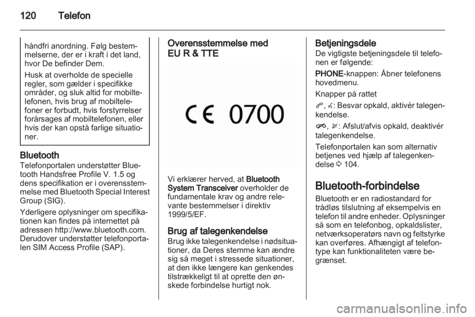 OPEL CASCADA 2013.5  Instruktionsbog til Infotainment (in Danish) 