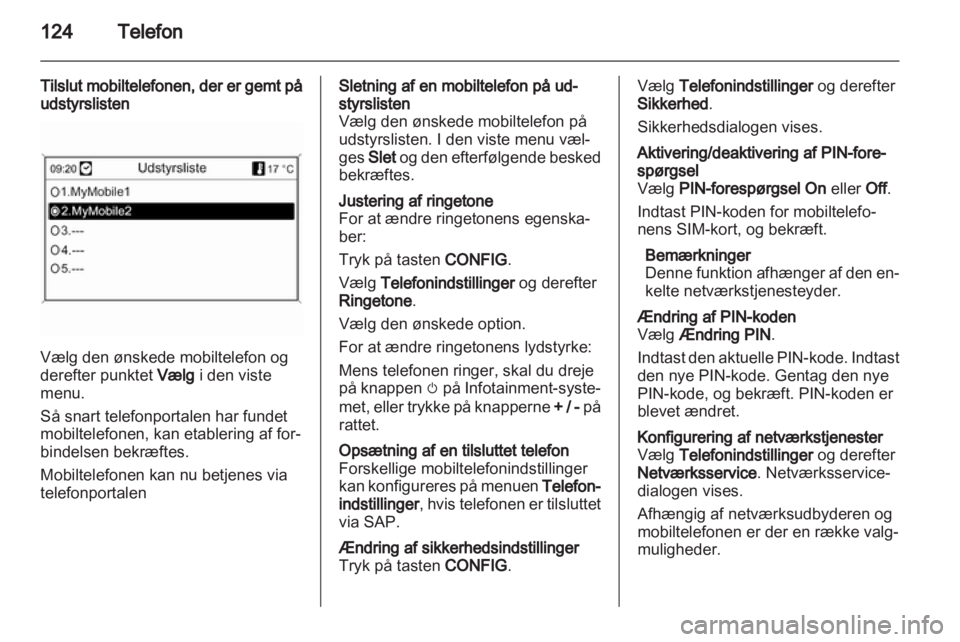 OPEL CASCADA 2013.5  Instruktionsbog til Infotainment (in Danish) 