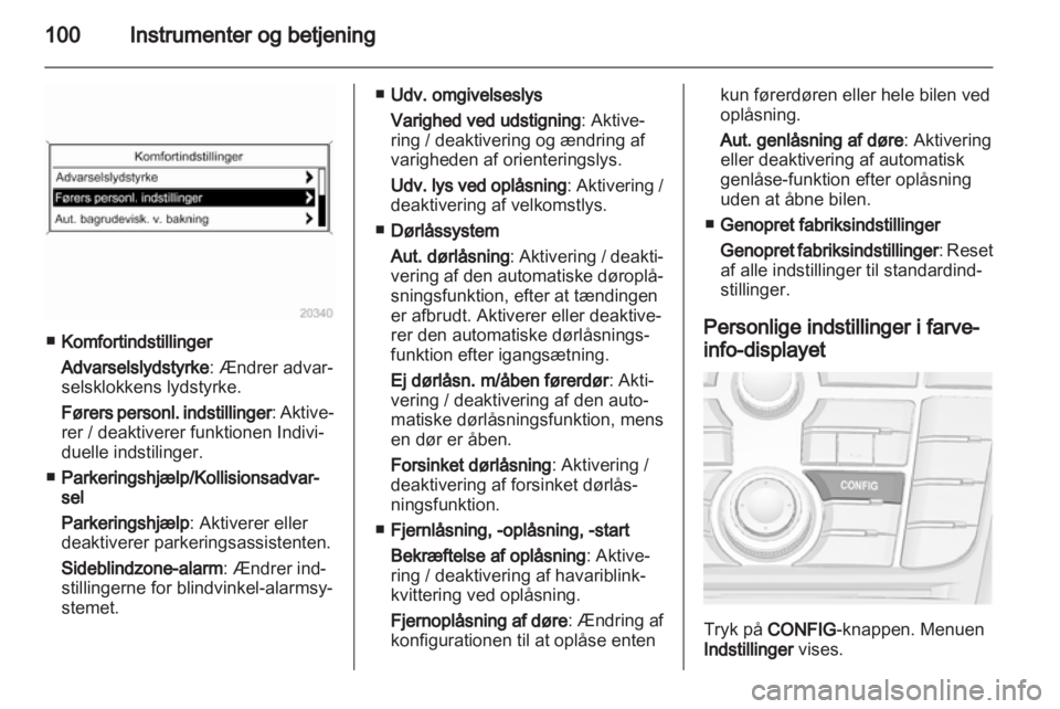 OPEL CASCADA 2013.5  Instruktionsbog (in Danish) 