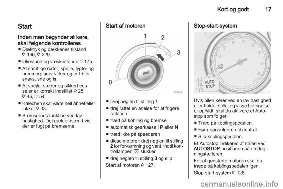 OPEL CASCADA 2013.5  Instruktionsbog (in Danish) 