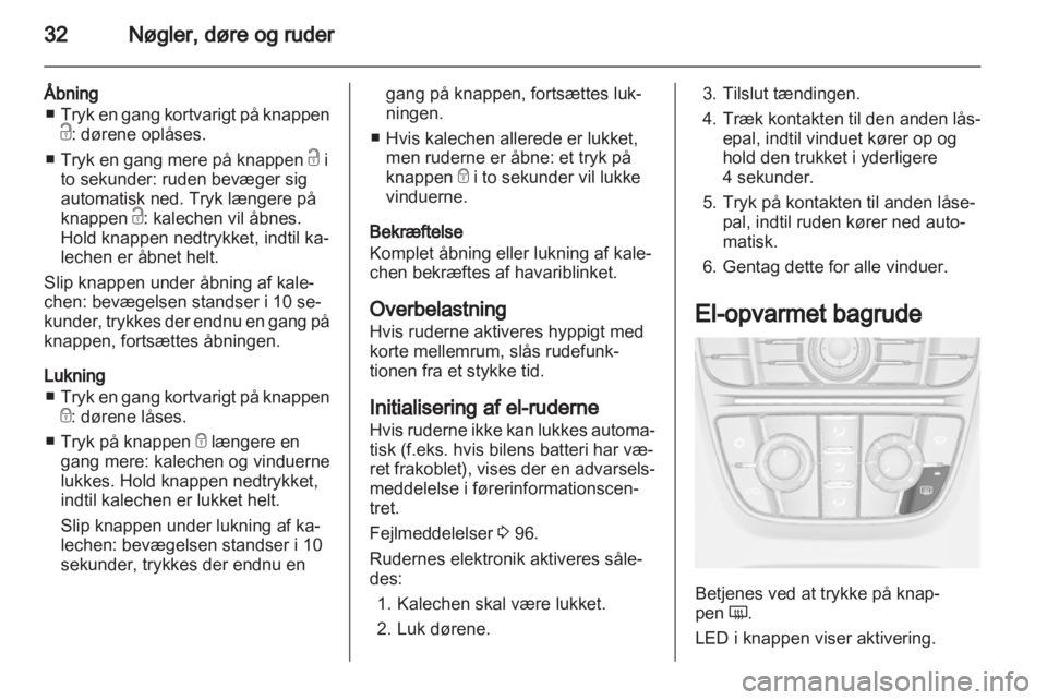OPEL CASCADA 2013.5  Instruktionsbog (in Danish) 