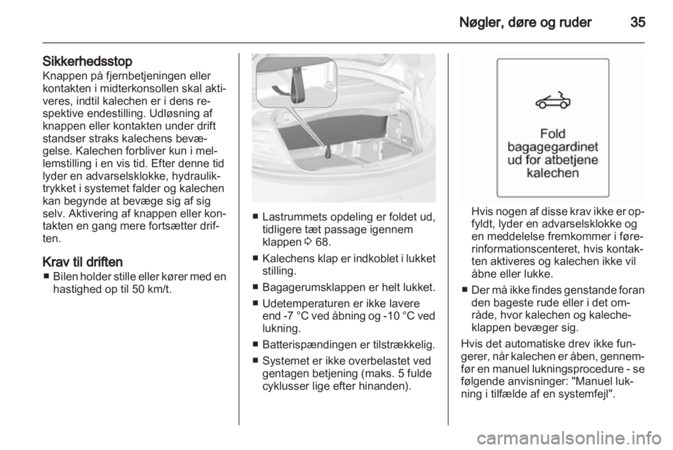 OPEL CASCADA 2013.5  Instruktionsbog (in Danish) 
