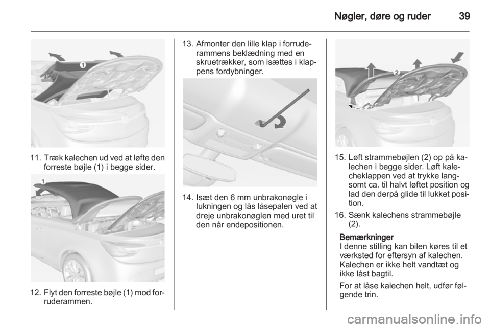 OPEL CASCADA 2013.5  Instruktionsbog (in Danish) 