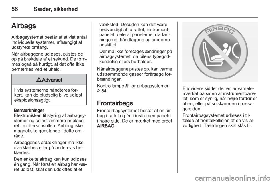 OPEL CASCADA 2013.5  Instruktionsbog (in Danish) 