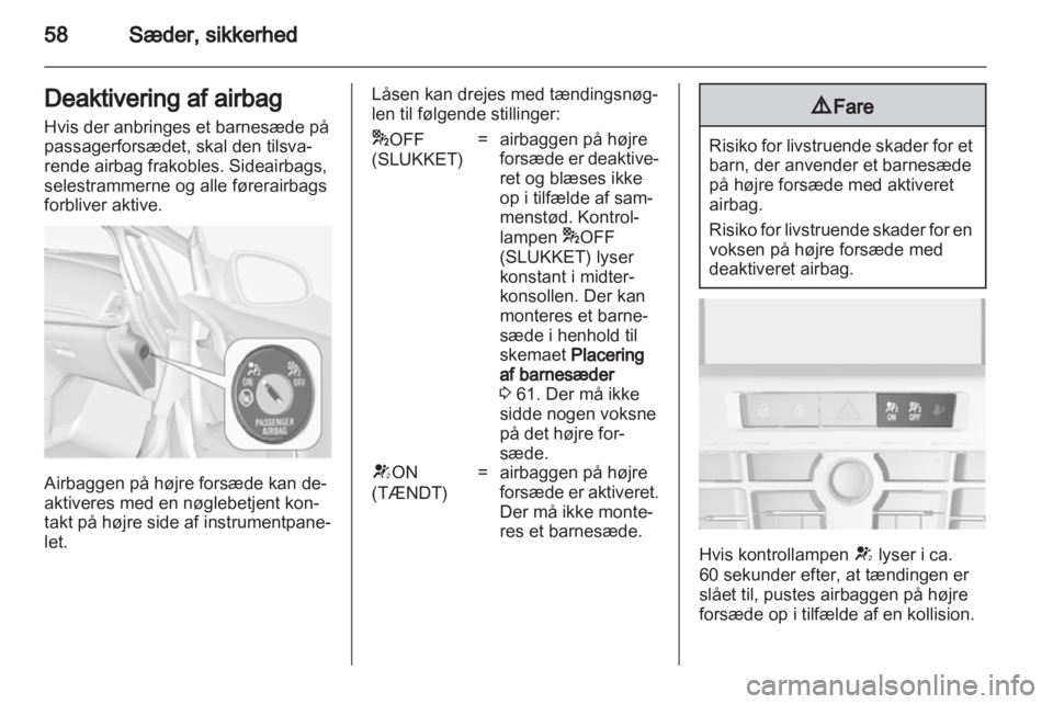 OPEL CASCADA 2013.5  Instruktionsbog (in Danish) 