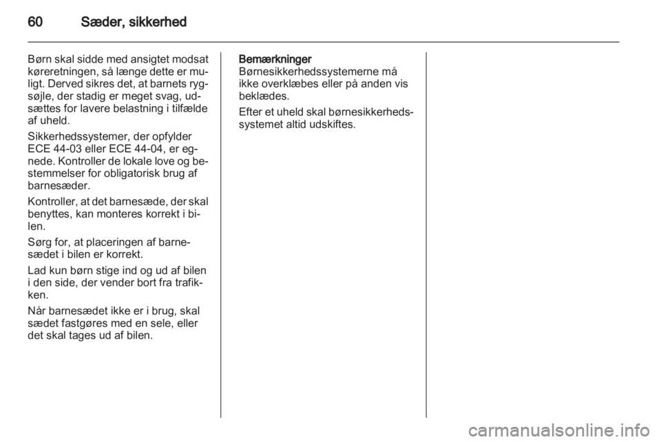 OPEL CASCADA 2013.5  Instruktionsbog (in Danish) 