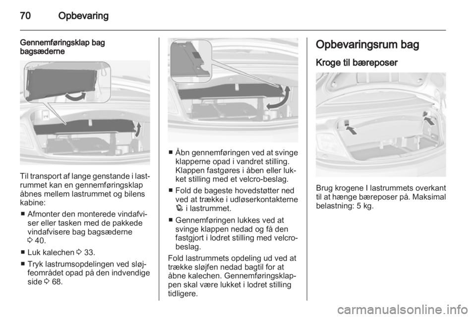 OPEL CASCADA 2013.5  Instruktionsbog (in Danish) 