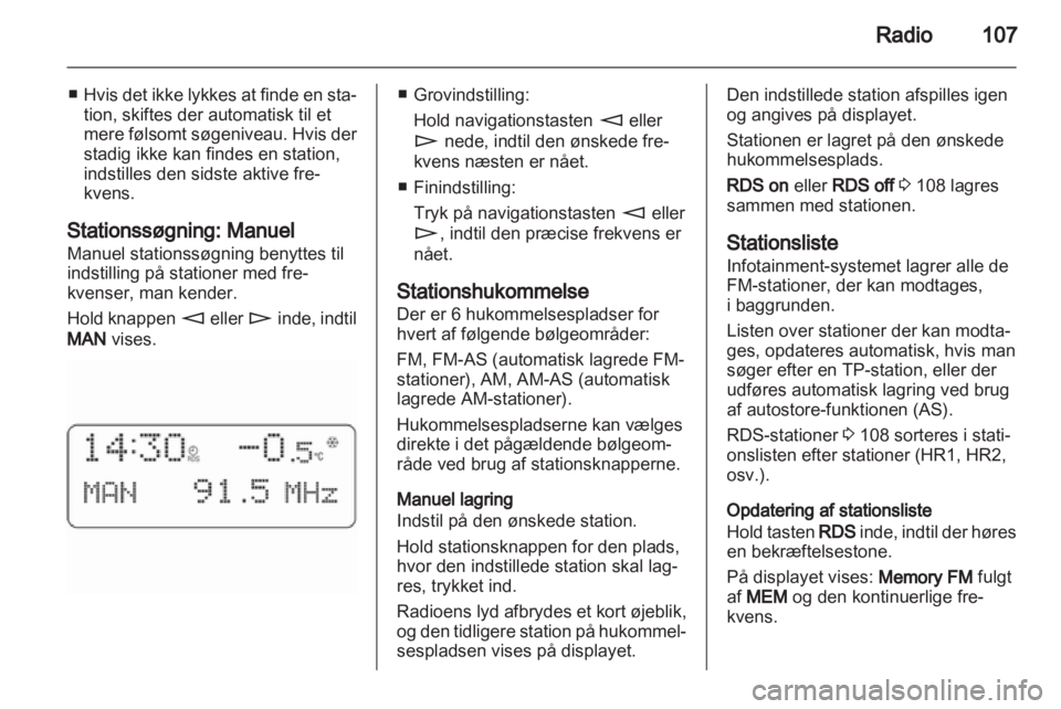 OPEL COMBO 2011.5  Instruktionsbog til Infotainment (in Danish) 