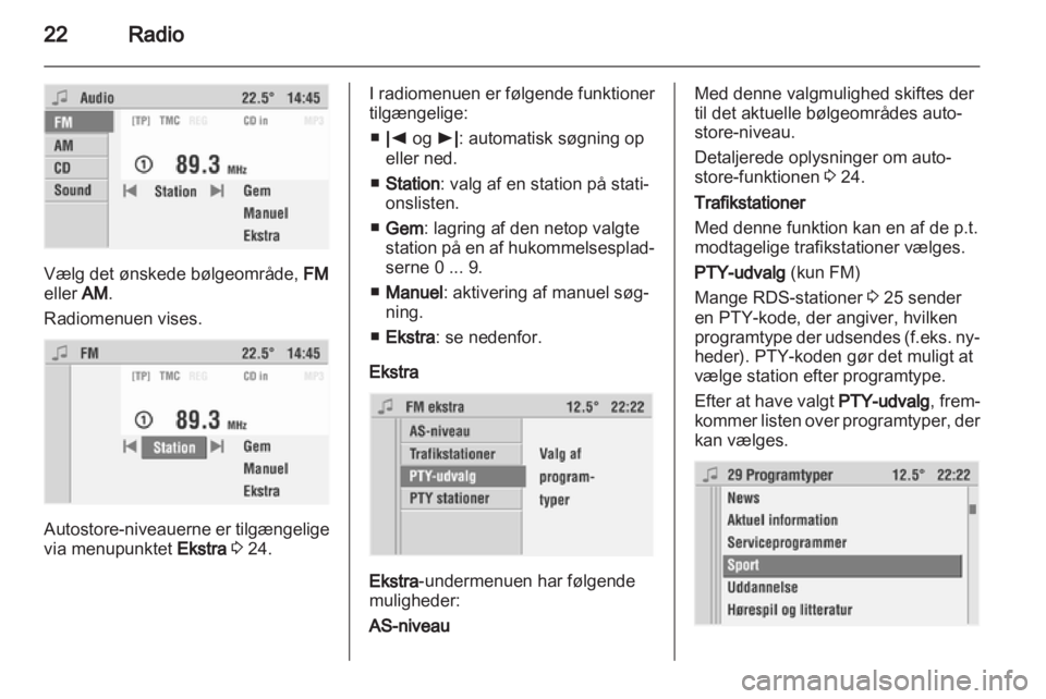 OPEL COMBO 2011.5  Instruktionsbog til Infotainment (in Danish) 