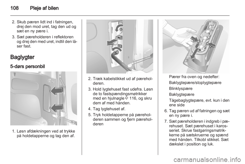 OPEL COMBO 2011.5  Instruktionsbog (in Danish) 