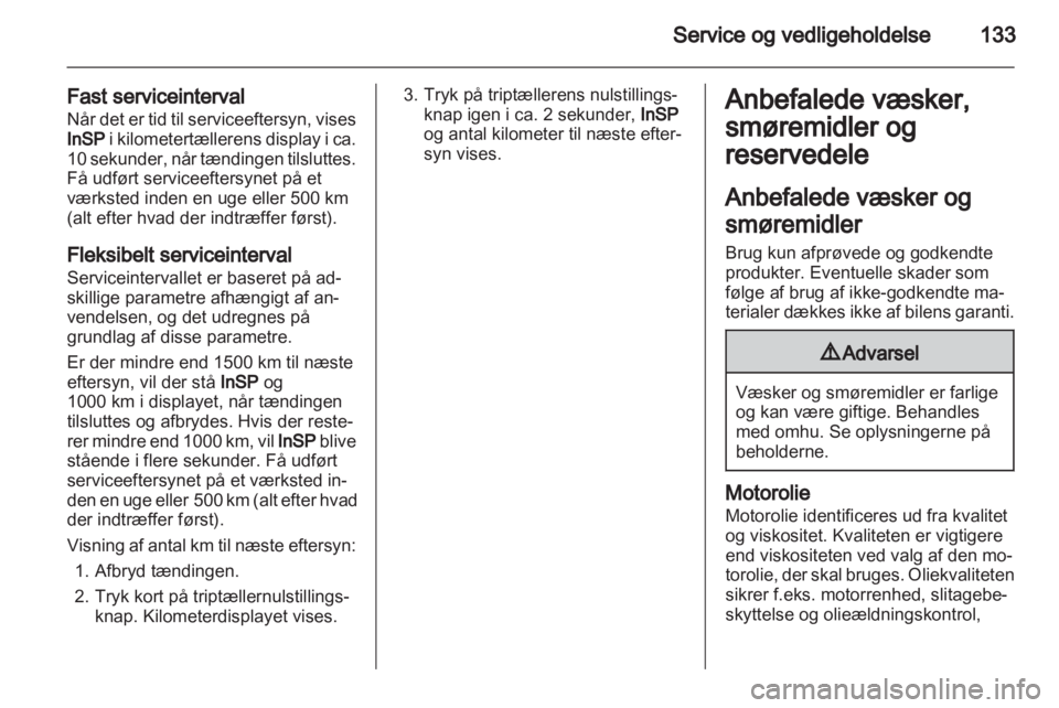 OPEL COMBO 2011.5  Instruktionsbog (in Danish) 