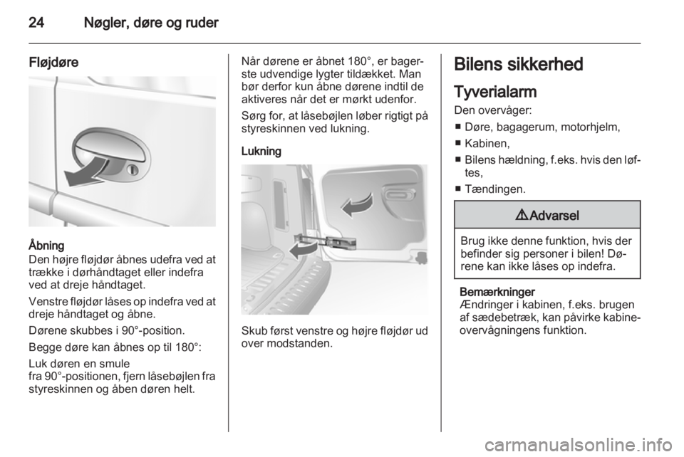 OPEL COMBO 2011.5  Instruktionsbog (in Danish) 