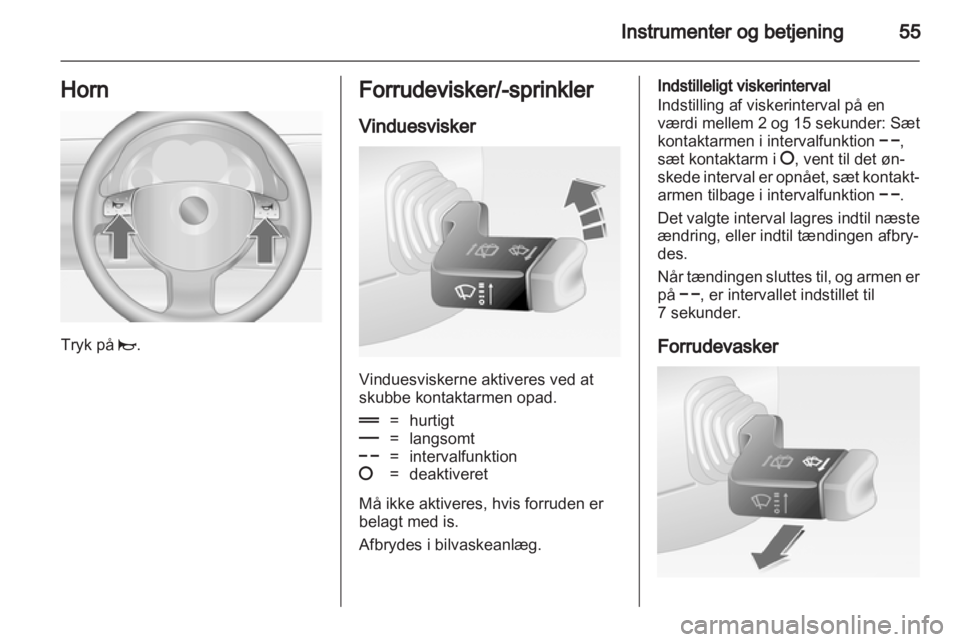 OPEL COMBO 2011.5  Instruktionsbog (in Danish) 