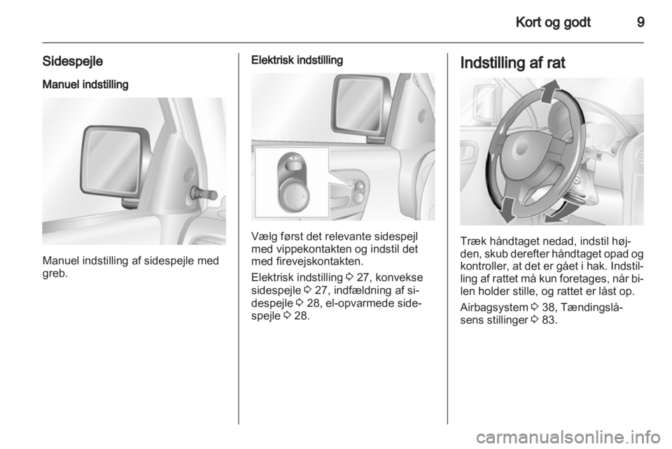 OPEL COMBO 2011.5  Instruktionsbog (in Danish) 