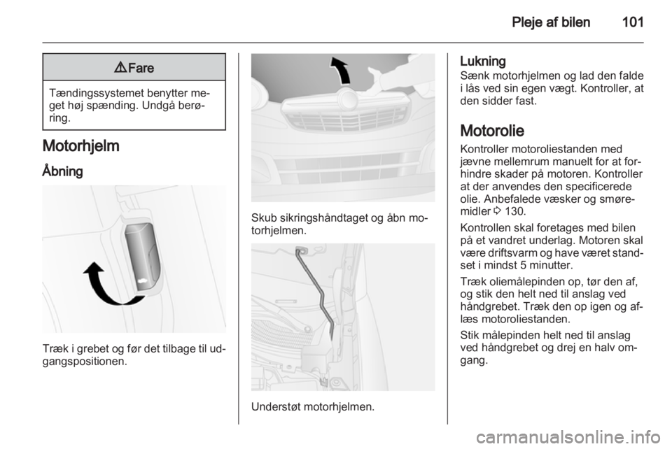 OPEL COMBO D 2012  Instruktionsbog (in Danish) 