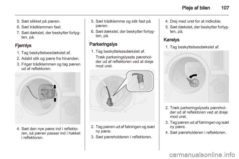 OPEL COMBO D 2012  Instruktionsbog (in Danish) 