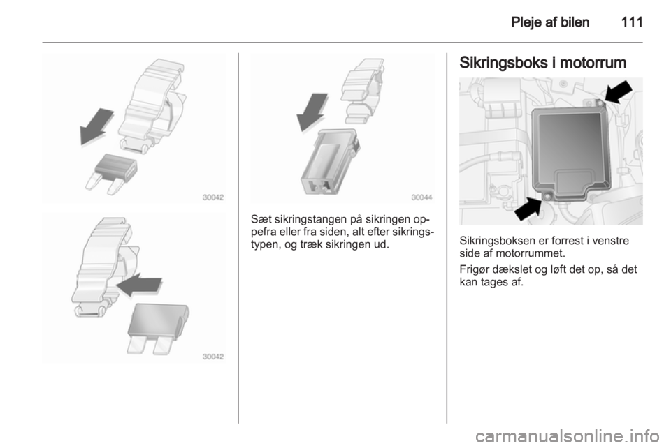 OPEL COMBO D 2012  Instruktionsbog (in Danish) 
