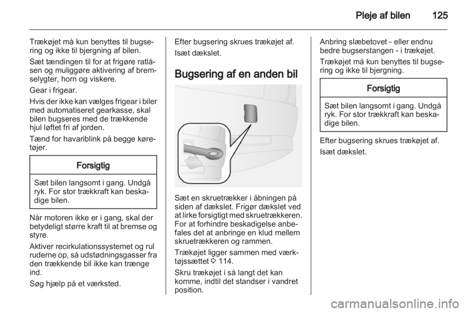 OPEL COMBO D 2012  Instruktionsbog (in Danish) 