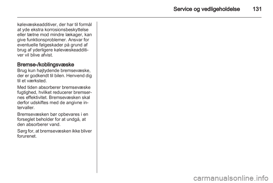 OPEL COMBO D 2012  Instruktionsbog (in Danish) 
