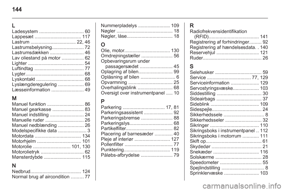 OPEL COMBO D 2012  Instruktionsbog (in Danish) 