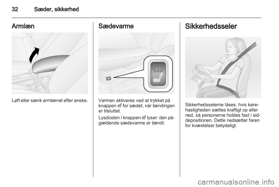OPEL COMBO D 2012  Instruktionsbog (in Danish) 