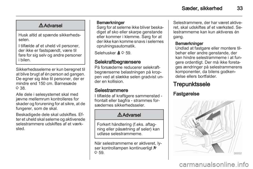 OPEL COMBO D 2012  Instruktionsbog (in Danish) 