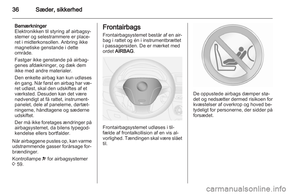 OPEL COMBO D 2012  Instruktionsbog (in Danish) 