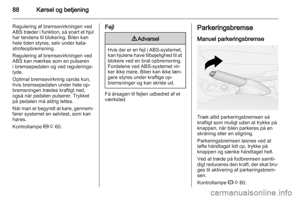OPEL COMBO D 2012  Instruktionsbog (in Danish) 