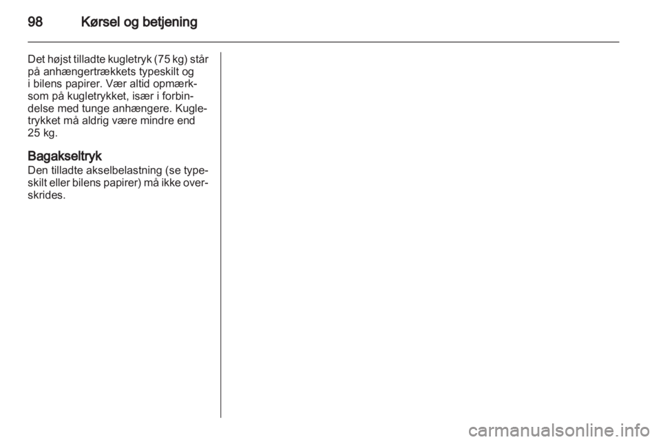 OPEL COMBO D 2012  Instruktionsbog (in Danish) 