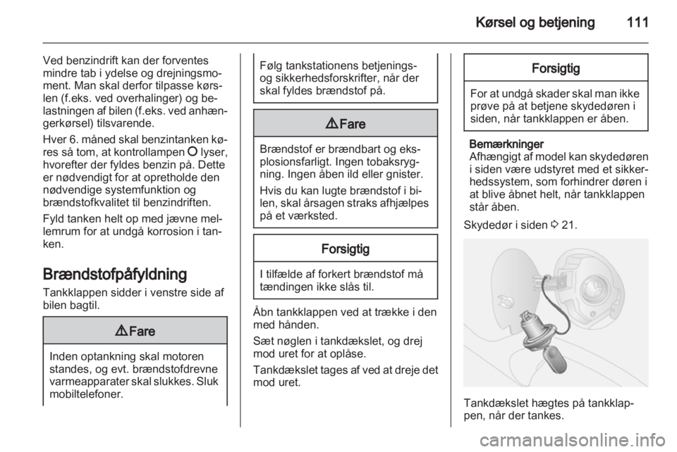 OPEL COMBO D 2013  Instruktionsbog (in Danish) 