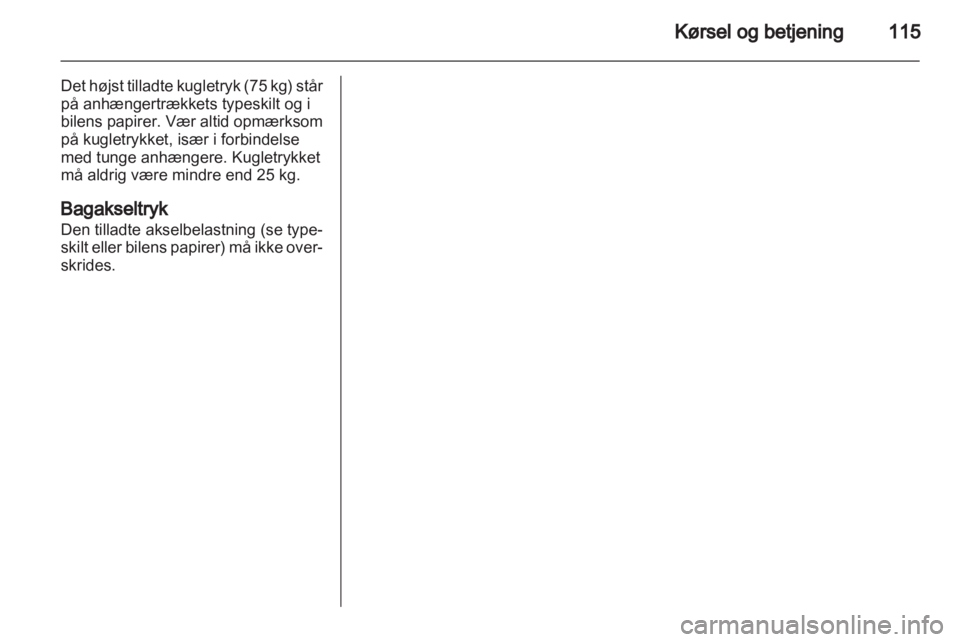 OPEL COMBO D 2013  Instruktionsbog (in Danish) 