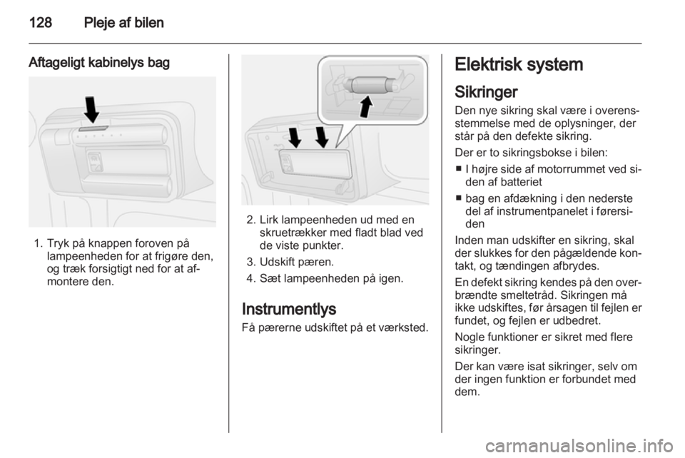 OPEL COMBO D 2013  Instruktionsbog (in Danish) 