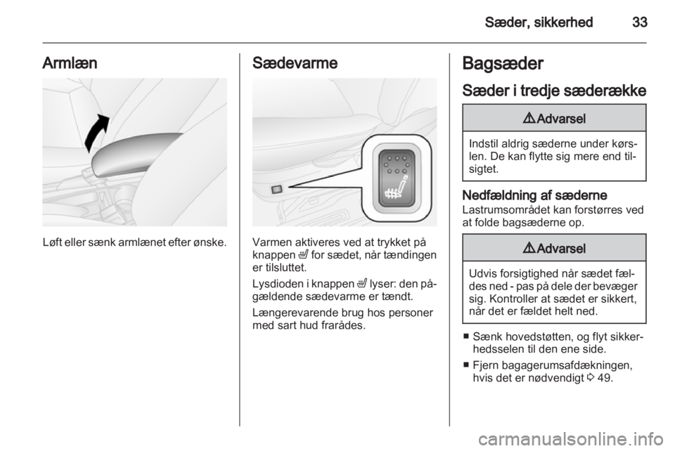 OPEL COMBO D 2013  Instruktionsbog (in Danish) 