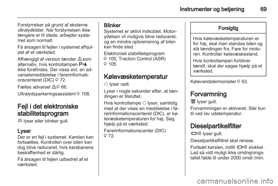 OPEL COMBO D 2013  Instruktionsbog (in Danish) 