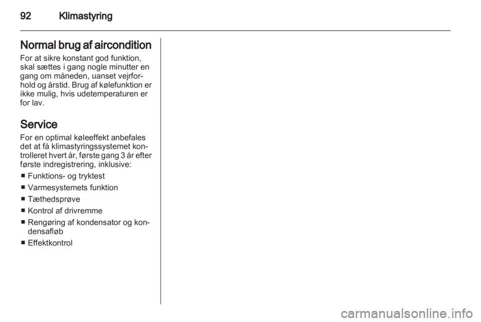 OPEL COMBO D 2013  Instruktionsbog (in Danish) 