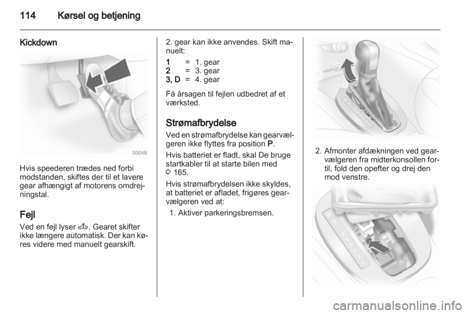 OPEL CORSA 2010.5  Instruktionsbog (in Danish) 