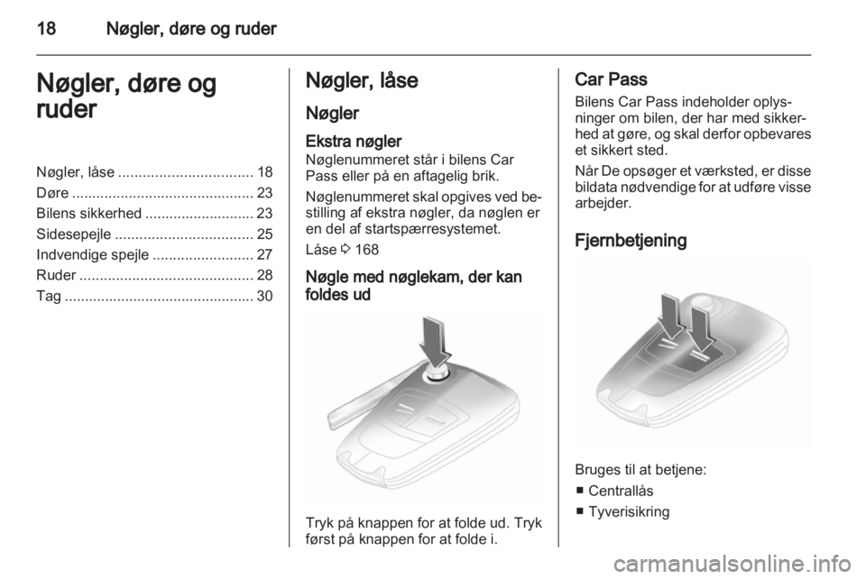 OPEL CORSA 2010.5  Instruktionsbog (in Danish) 