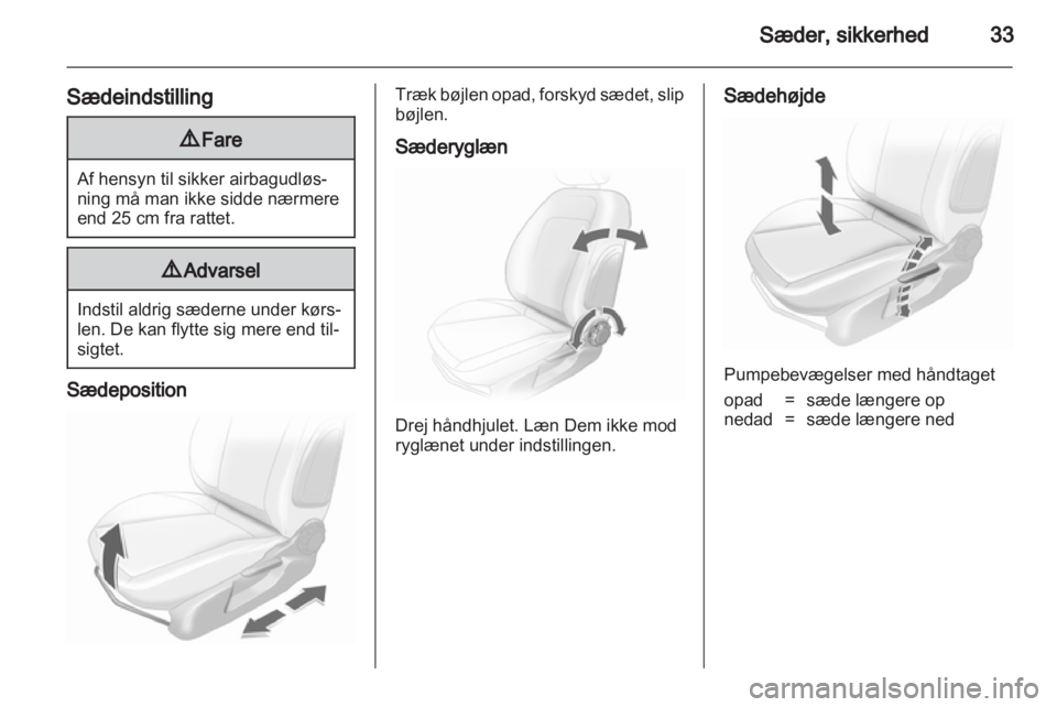 OPEL CORSA 2010.5  Instruktionsbog (in Danish) 