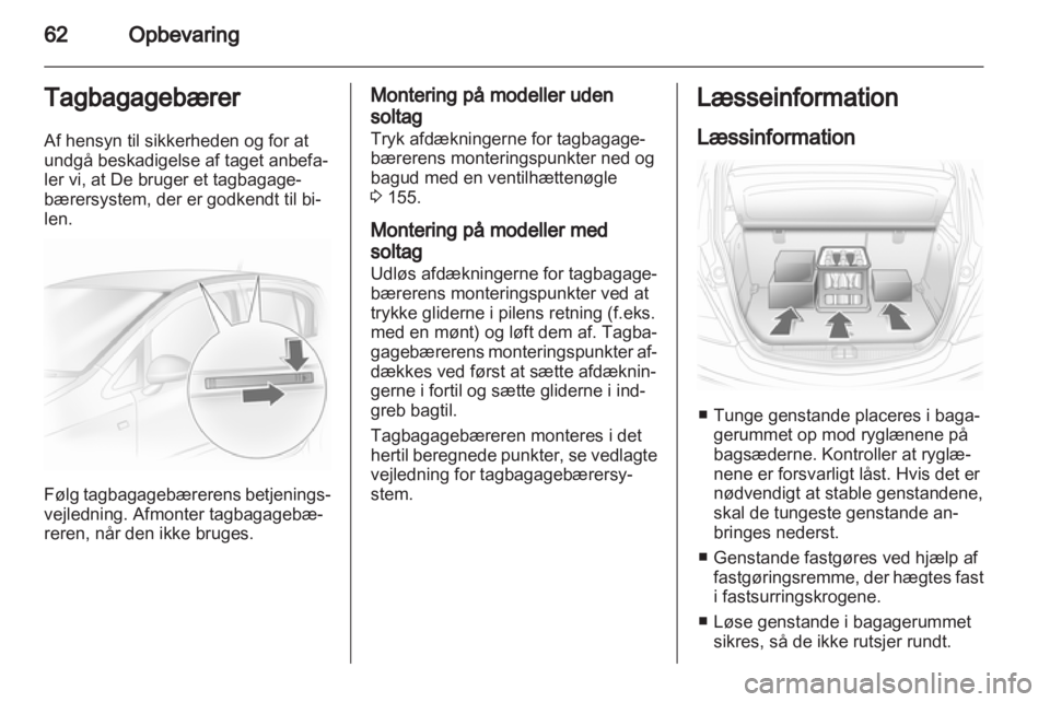 OPEL CORSA 2010.5  Instruktionsbog (in Danish) 